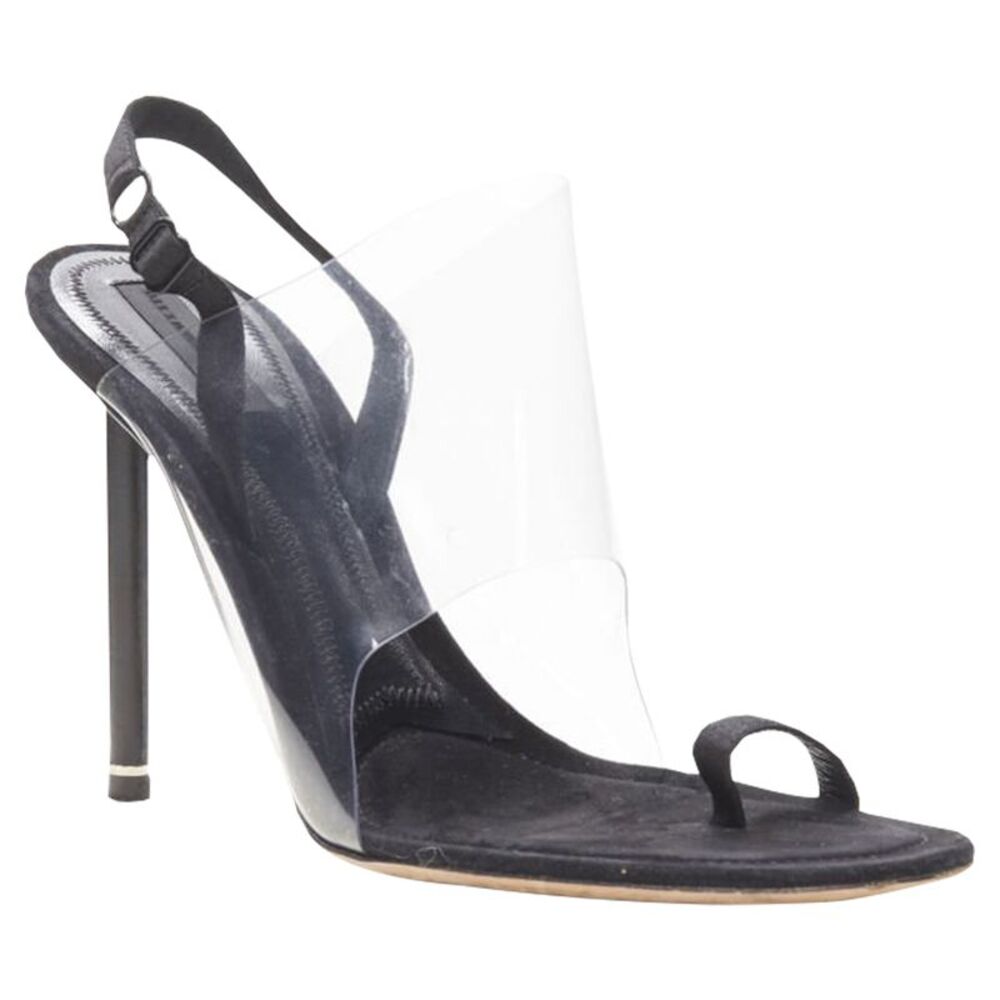 Alexander Wang clear PVC strappy slingback mule sandal